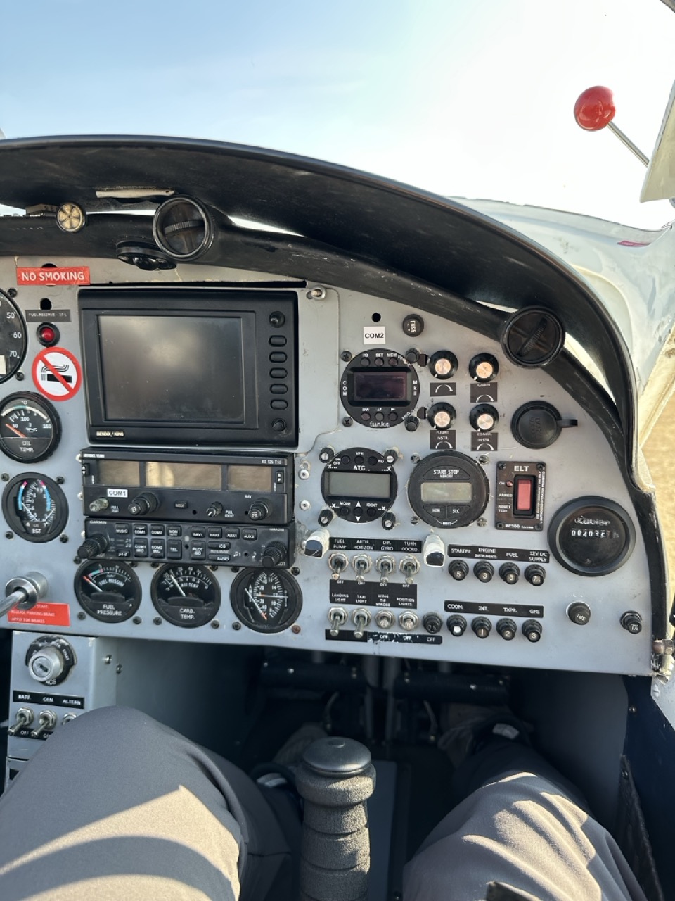 On the right seat of Aero AT-3